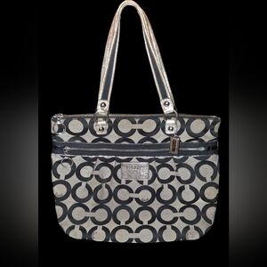COACH POPPY TOTE SHOULDER BAG - Large